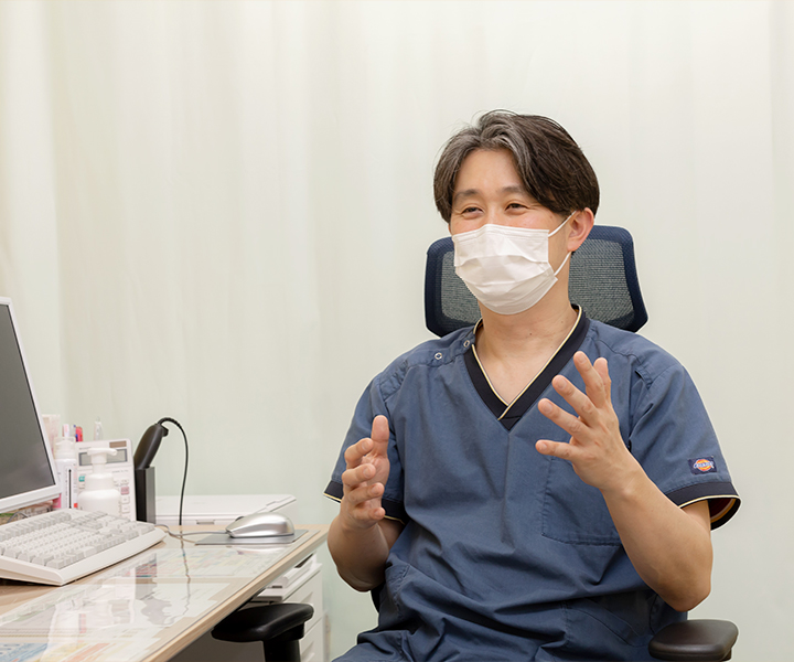 検査結果だけに頼らない、丁寧な診断と説明